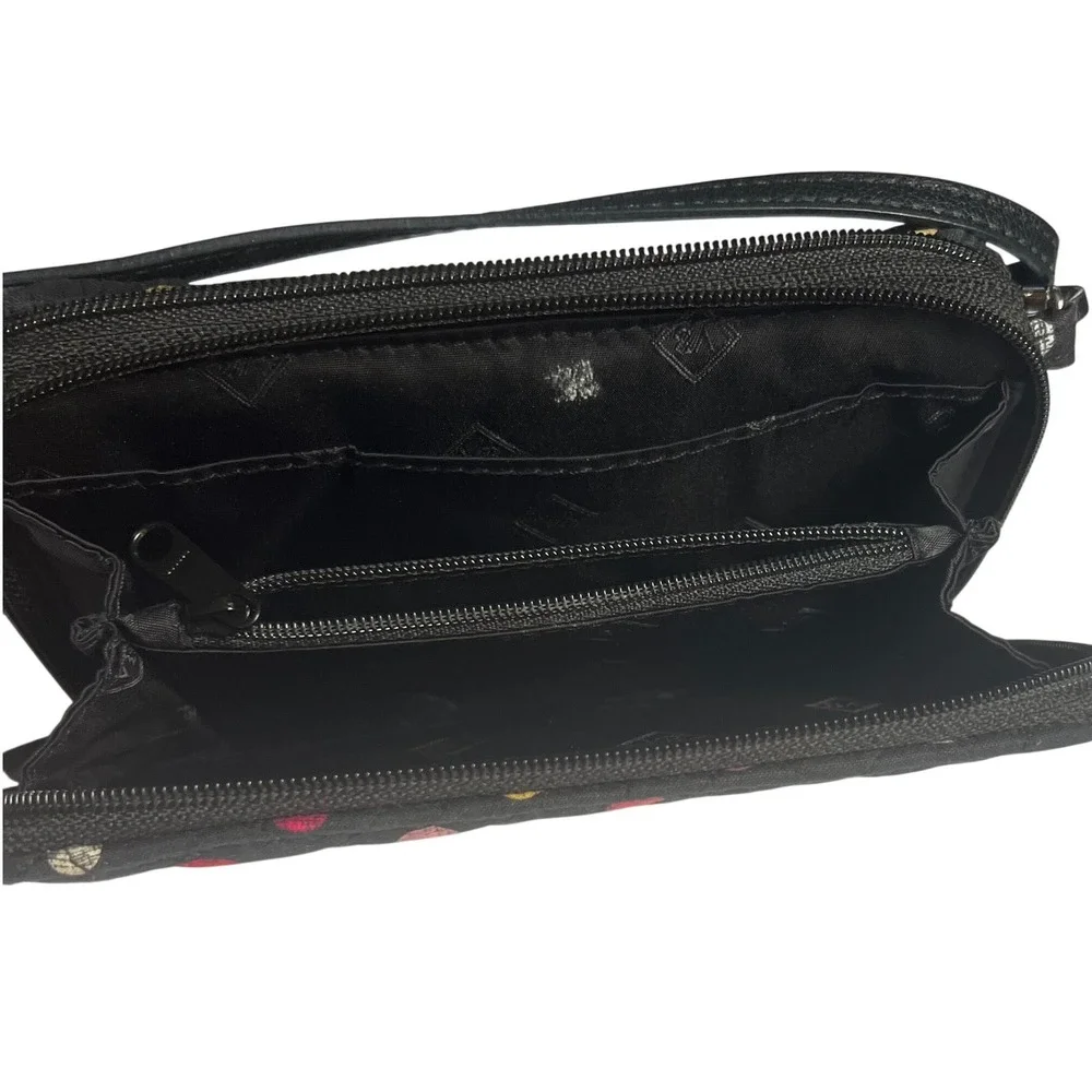 Vera Bradley Havana‎ Dots Quilted All In One Crossbody Wallet Organzier Bag